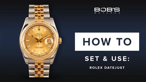 how to change time in rolex datejust|adjust date on Rolex Datejust.